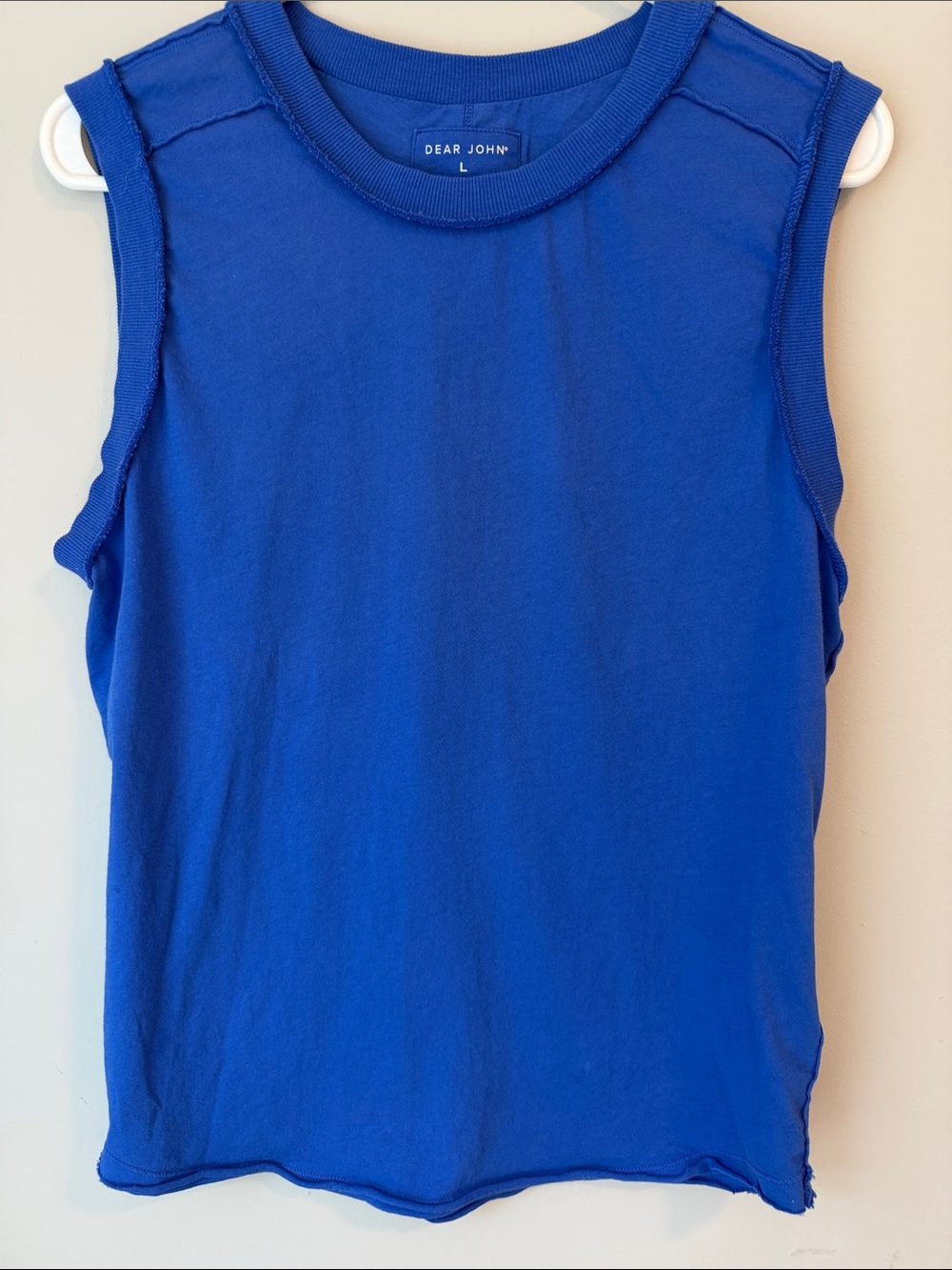 Dear John Bold Cobalt Blue Sleeveless Tank